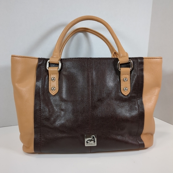 Aurielle Women's  Brown And Tan Handbag - Picture 1 of 13